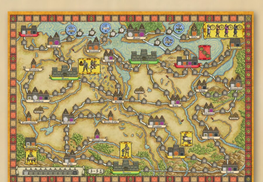 The Eastern Hanseatic League game board